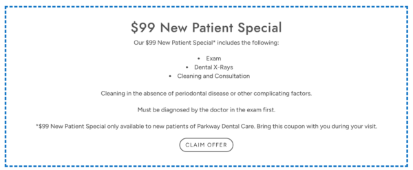 new patient $99 offer