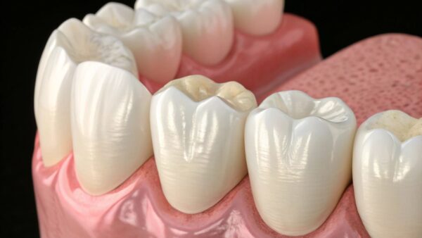 clean teeth and gums in a graphic