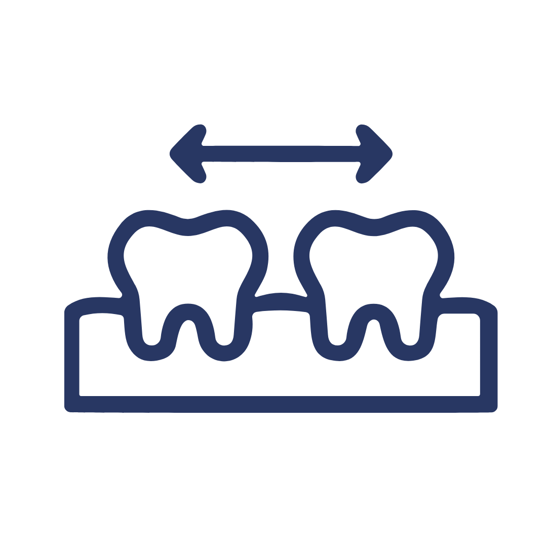 teeth spacing icon