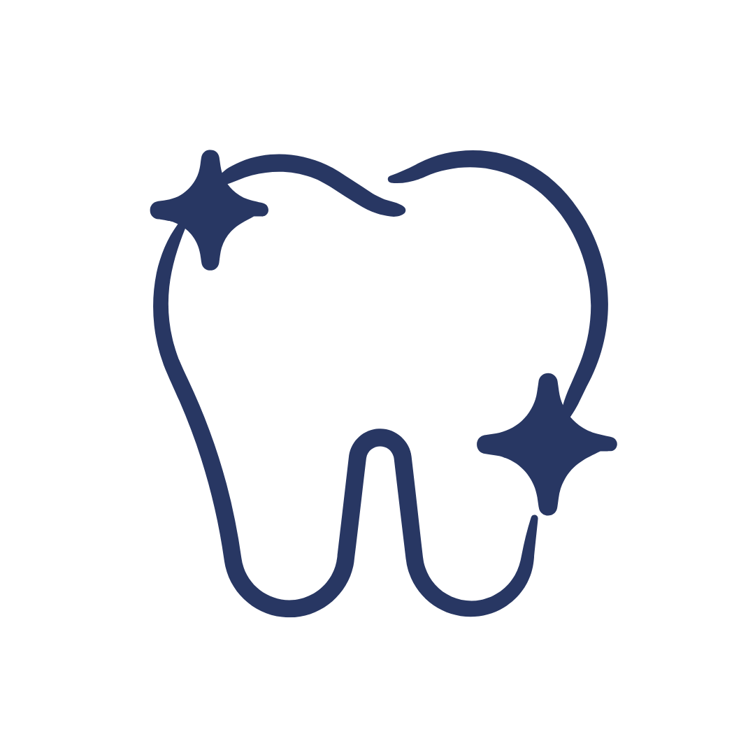 tooth with sparkles icon